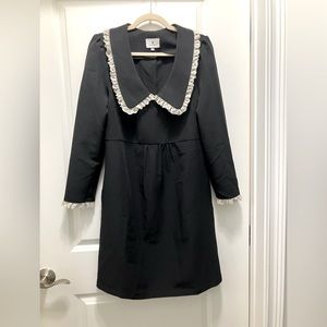 Tuckernuck dress with lace trim collar